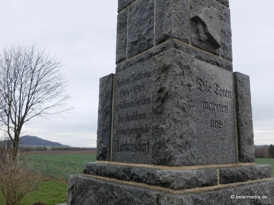 Abbildung: Markersdorfer Kriegerdenkmal des Ersten Weltkriegs