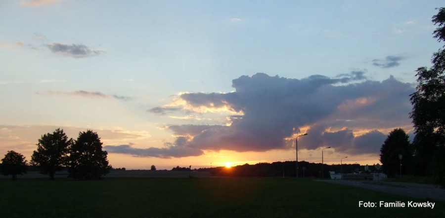 Sonnenuntergang am Viebig in Markersdorf
