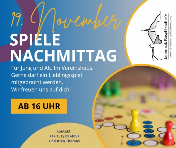 Spielenachmittag