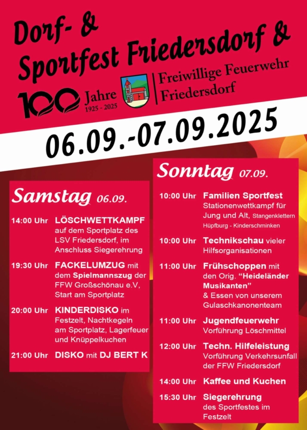 Dorf- und Sportfest Friedersdorf