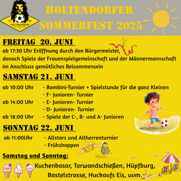 Sommerfest Holtendorfer SV