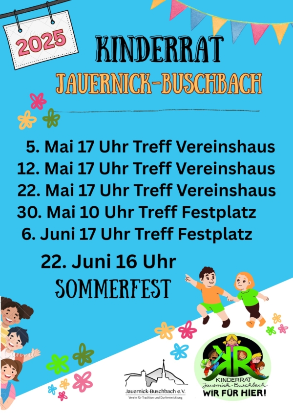 Treffen vom Kinderrat bis zum Sommerfest