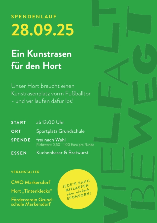 Spendenlauf – Ein Kunstrasen für den Sport