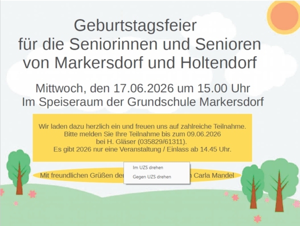 Seniorengeburtstage