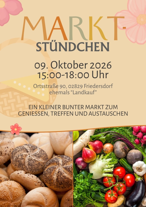 Markt-Stündchen in Friedersdorf
